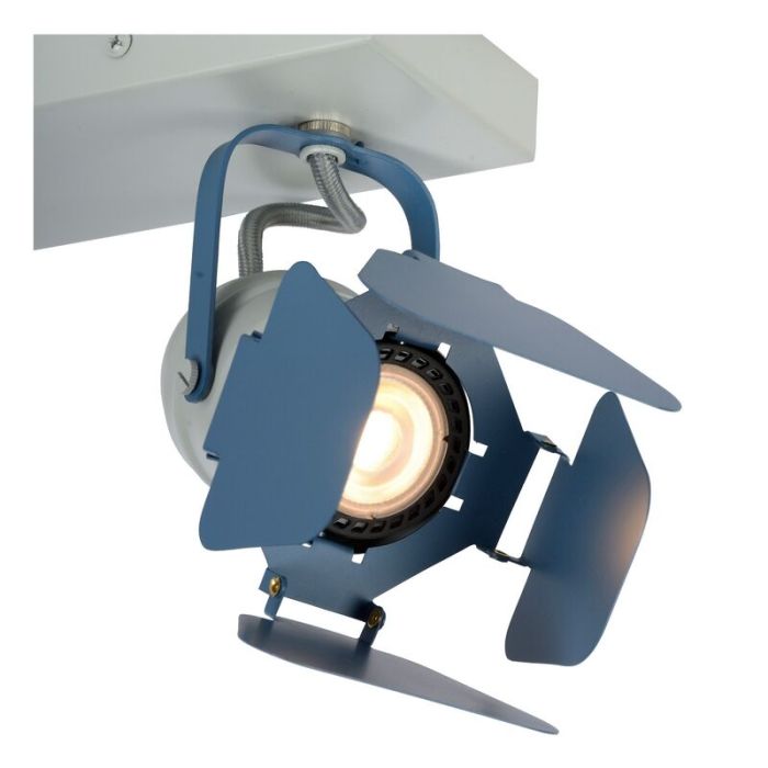 Blauwe kinder plafondlamp Picto, metaal