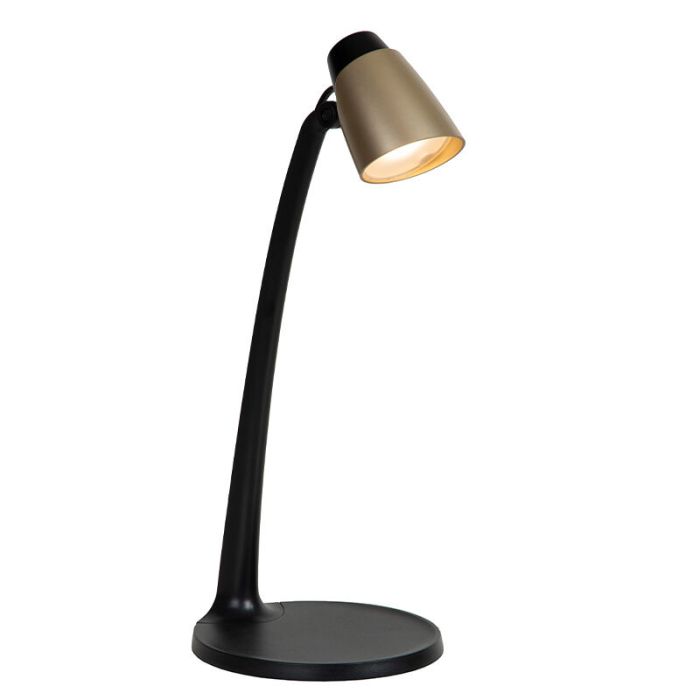 Messing bureaulamp klassiek, Ludo, 4,5W, 3000K LED, met schakelaar