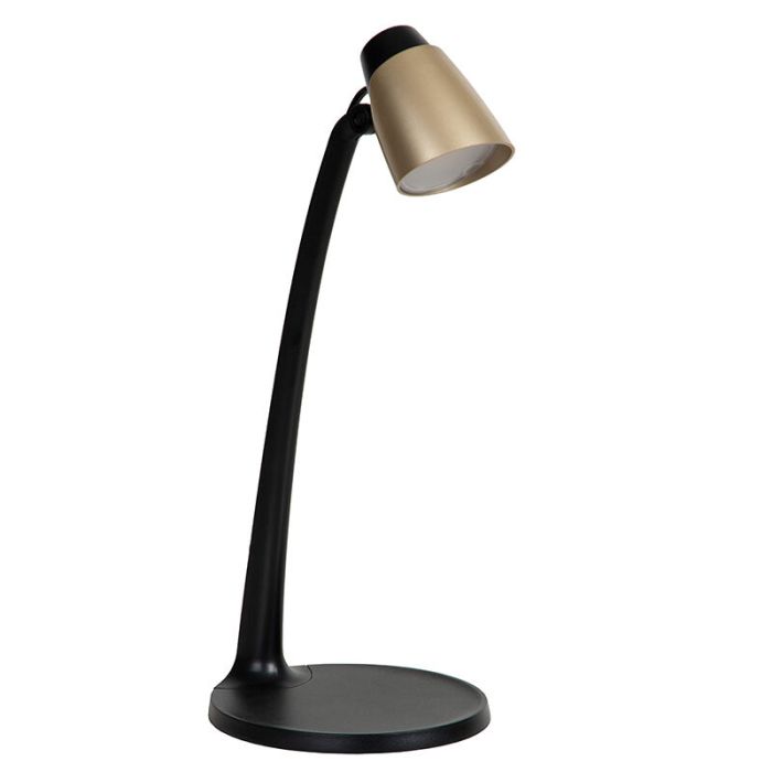 Messing bureaulamp klassiek, Ludo, 4,5W, 3000K LED, met schakelaar