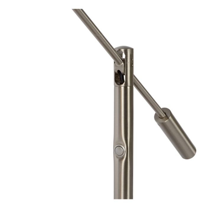 Chromen bureaulamp modern, Anselmo, 9W, 3000K LED, met touchdimmer