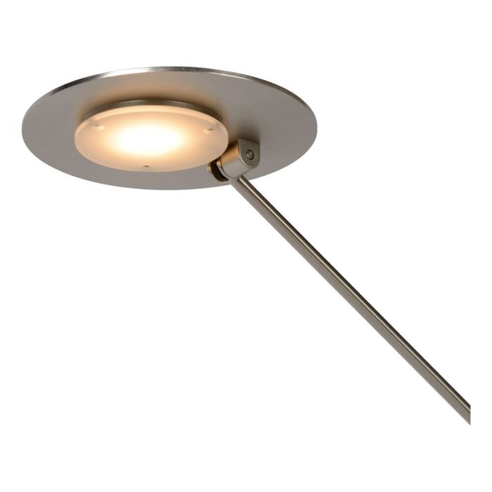 Chromen bureaulamp modern, Anselmo, 9W, 3000K LED, met touchdimmer