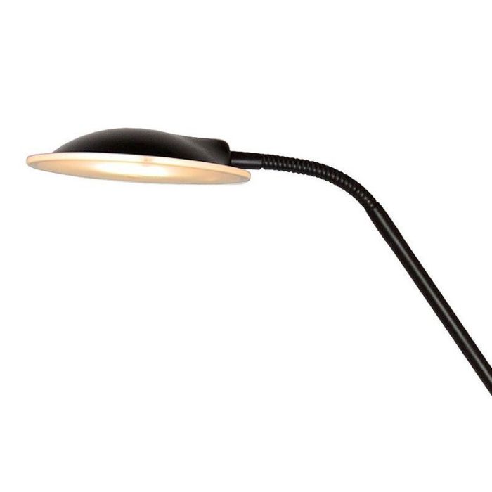 Zwarte staande leeslamp modern, Champion, 20W, 3000K LED