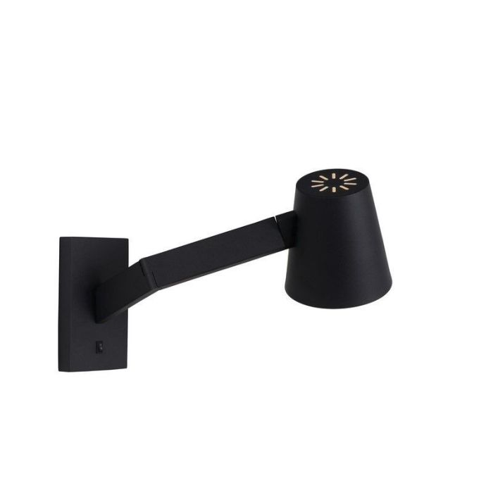 Moderne wandlamp Mizuko, Zwart