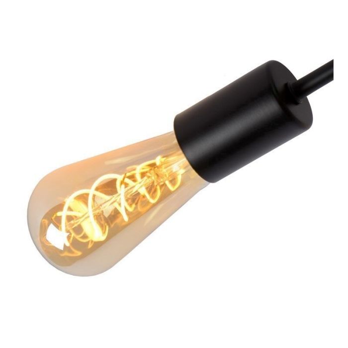 Moderne plafondlamp Lester, Zwart
