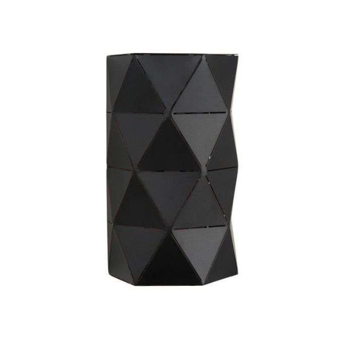 Zwarte wandlamp Otona, Halfrond