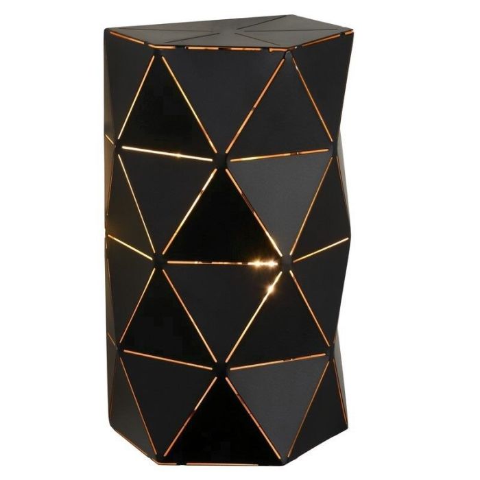 Zwarte wandlamp Otona, Halfrond