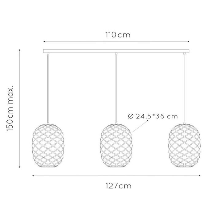 Gouden hanglamp modern, Wolfram