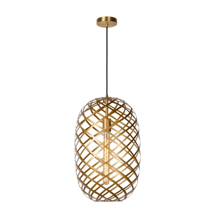 Gouden hanglamp Wolfram, metaal