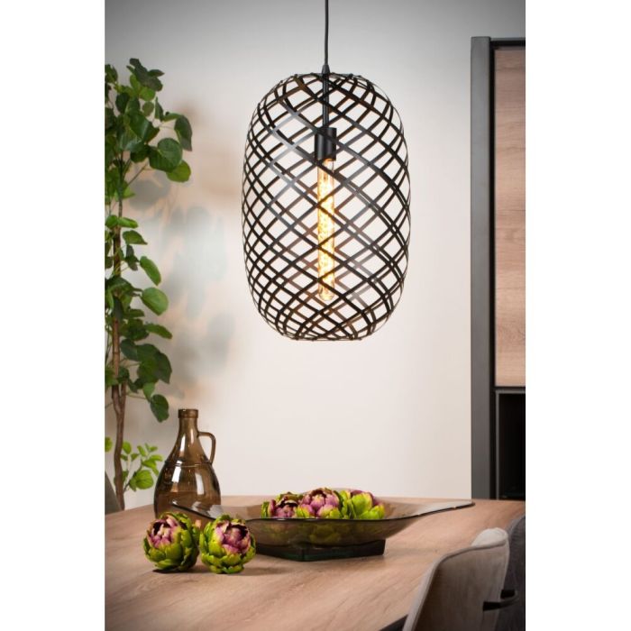 Zwarte hanglamp Wolfram, metaal