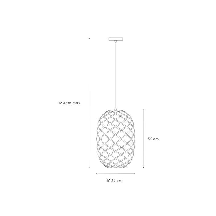 Zwarte hanglamp Wolfram, metaal
