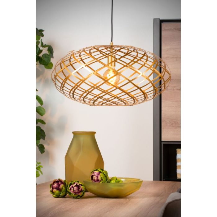 Gouden hanglamp Wolfram, metaal