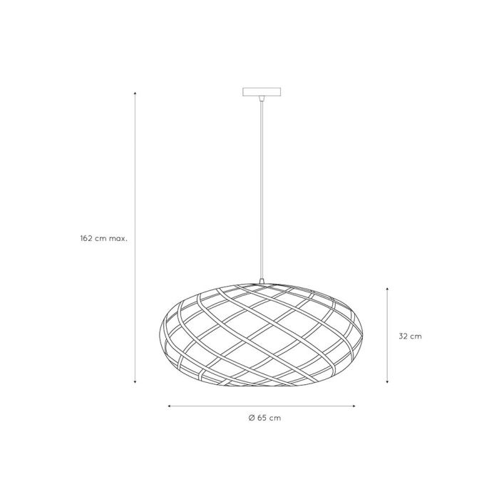 Gouden hanglamp Wolfram, metaal