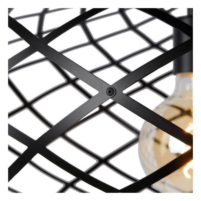Moderne hanglamp Wolfram, Zwart