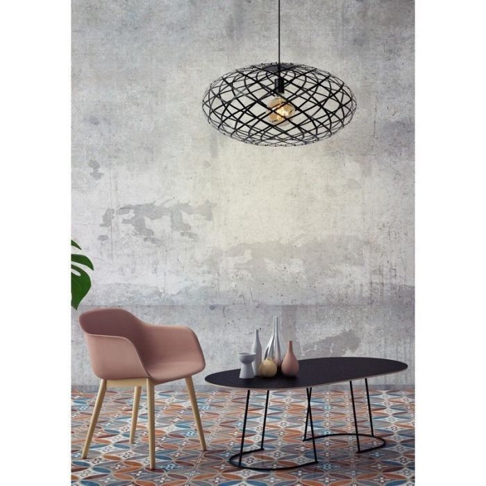 Moderne hanglamp Wolfram, Zwart