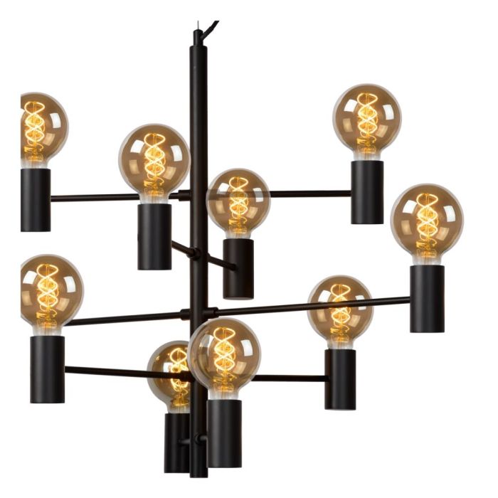 Zwarte hanglamp Leanne, metaal