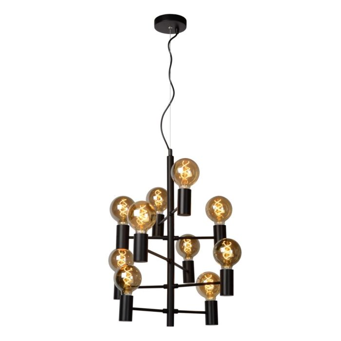 Zwarte hanglamp Leanne, metaal