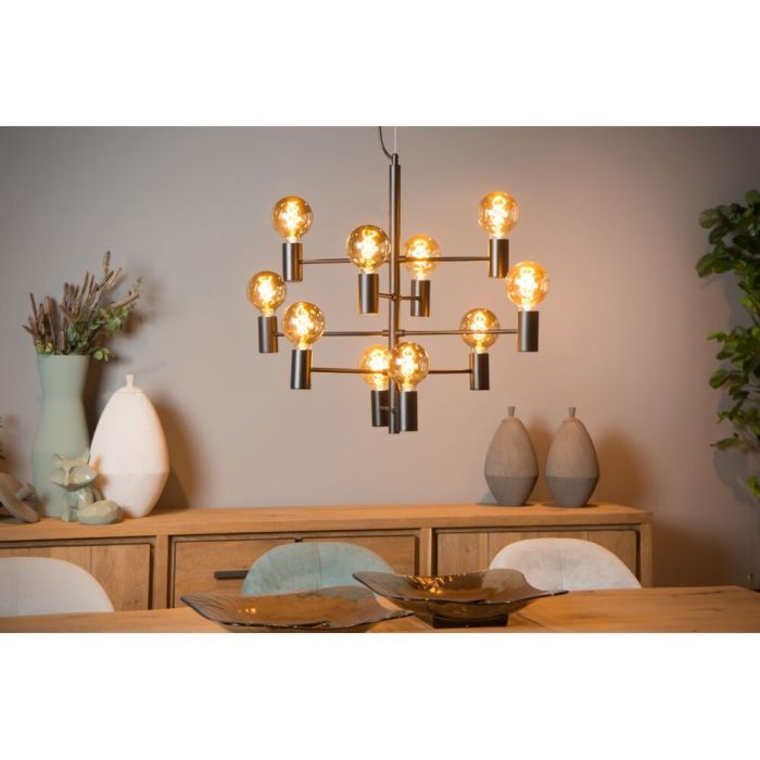 Zwarte hanglamp Leanne, metaal