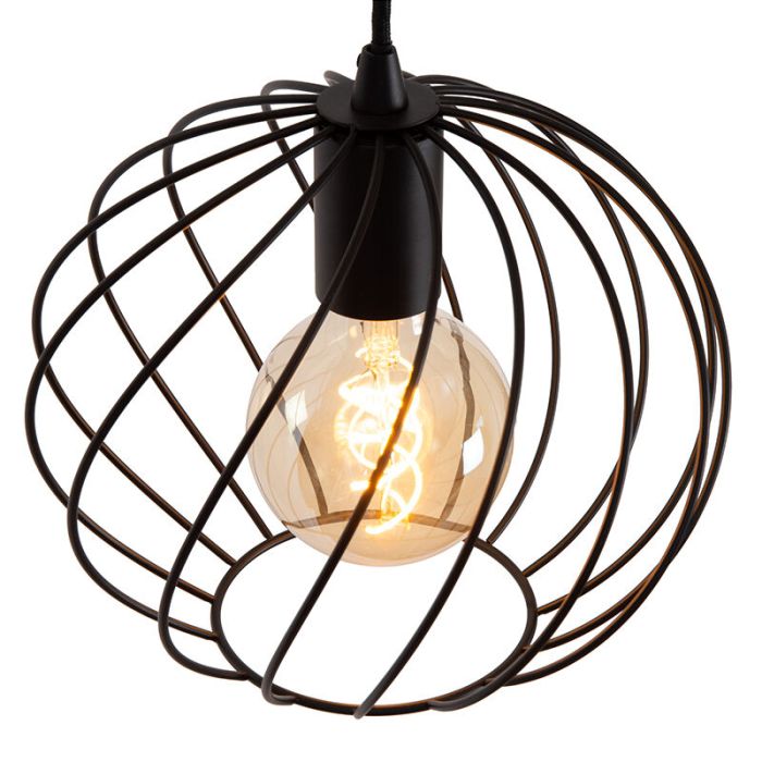 Zwarte hanglamp klassiek, Danza