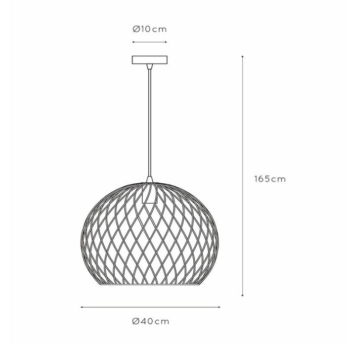Messing hanglamp klassiek, Danza
