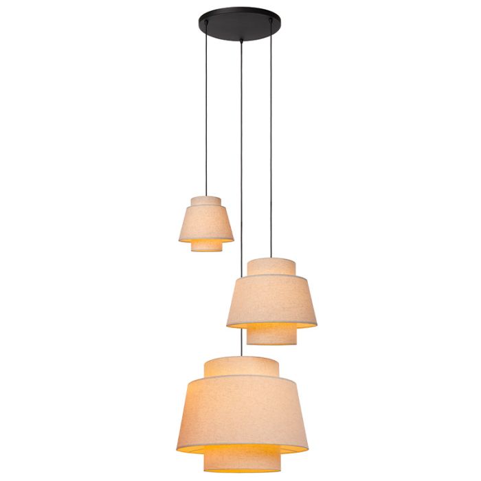 Beige hanglamp landelijk, Tribute