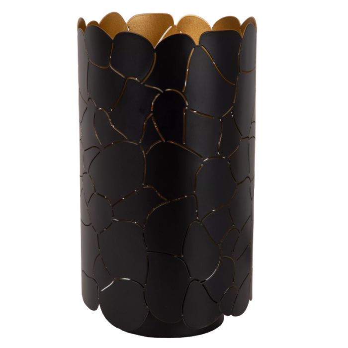 Zwarte tafellamp modern, Almelo, met schakelaar