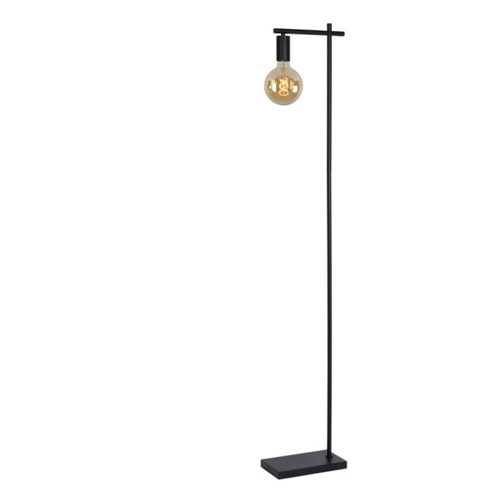 Zwarte vloerlamp Leanne, metaal