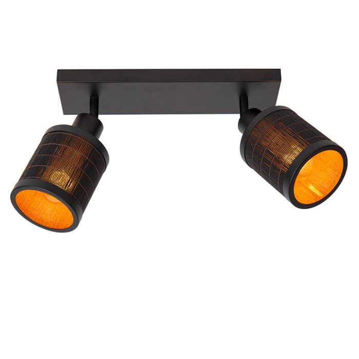 Bamboe plafondlamp zwart, Tagalog