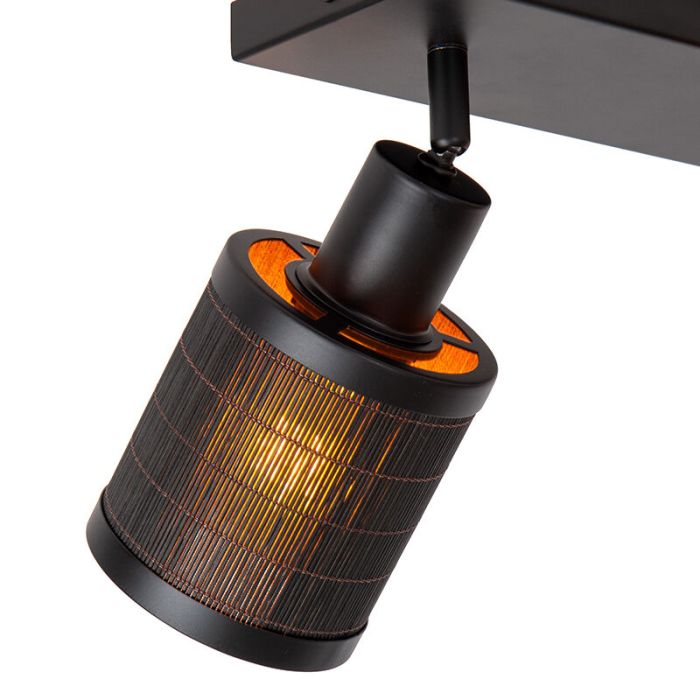 Bamboe plafondlamp zwart, Tagalog