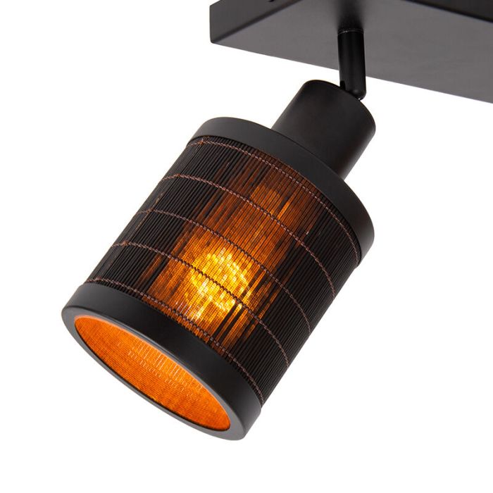 Bamboe plafondlamp zwart, Tagalog