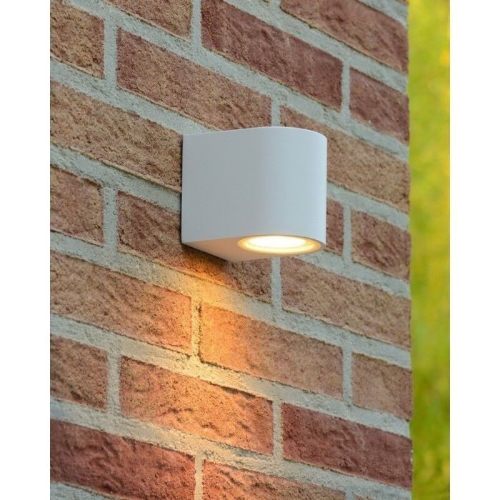 Witte buitenlamp modern, Zora, IP44