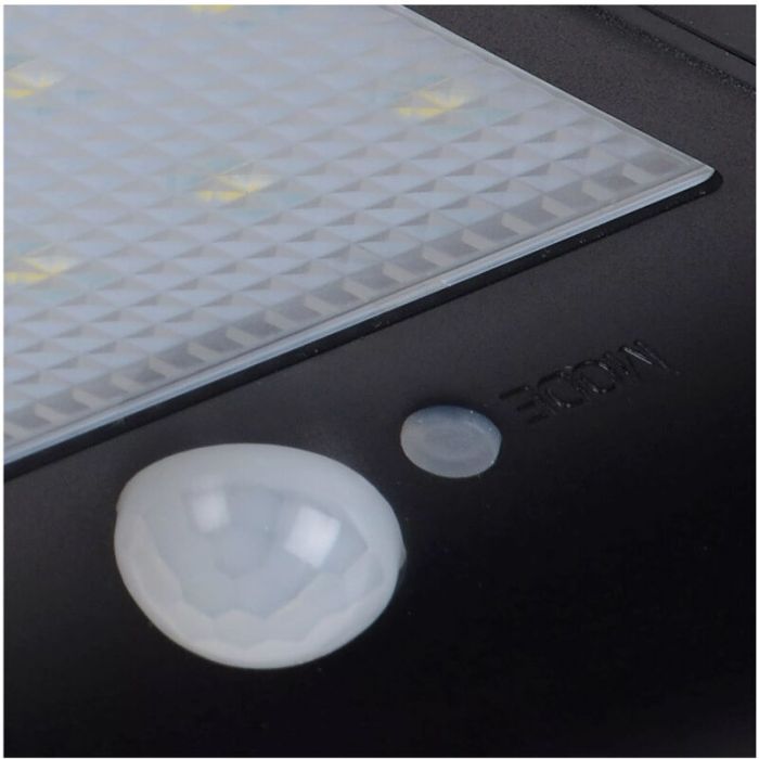 Zwarte buiten wandlamp met bewegingssensor modern, Basic, 3W, 2700K LED, IP44