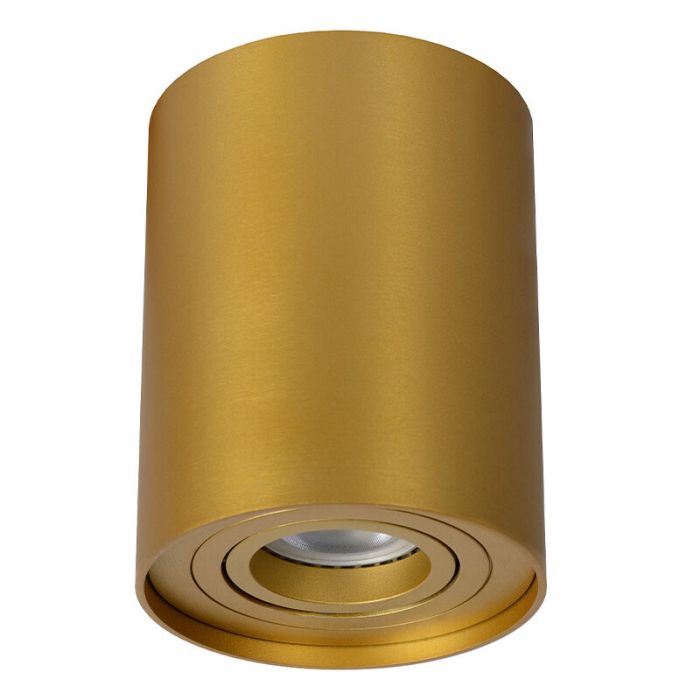 Gouden opbouwspot Tube, aluminium