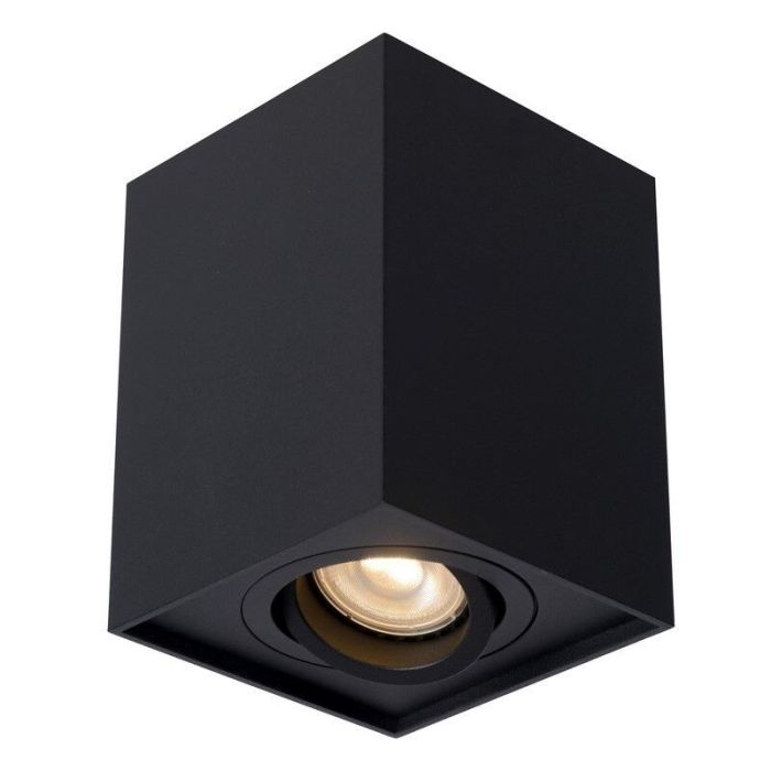 Moderne plafondlamp Tube, Zwart