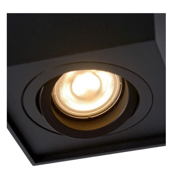 Moderne plafondlamp Tube, Zwart
