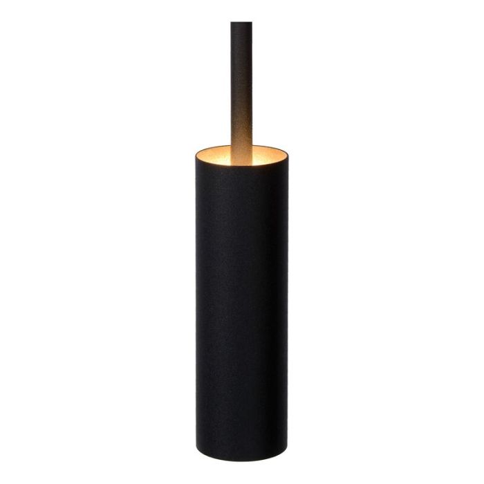Zwarte hanglamp Tubule, aluminium