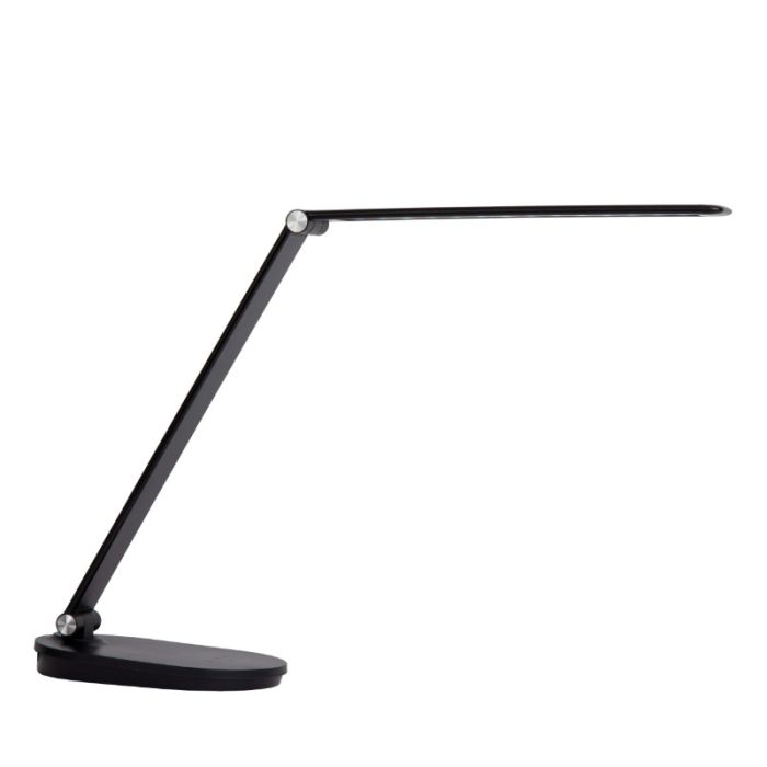 Zwarte bureaulamp modern, Aldwin, 8W, warm tot koud wit verstelbare LED, met touchdimmer