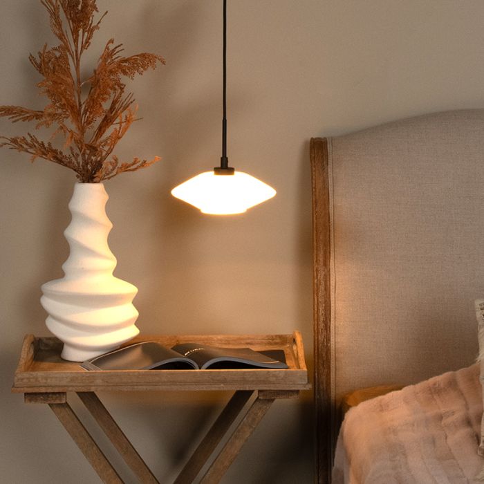 Witte hanglamp modern, Trevor
