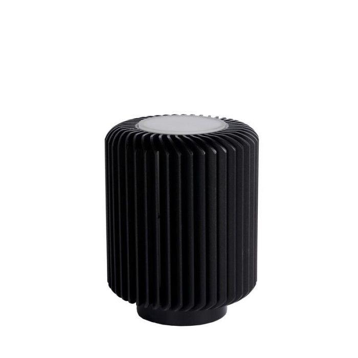 Zwarte tafellamp modern, Turbin, 5W, 3000K LED, met schakelaar