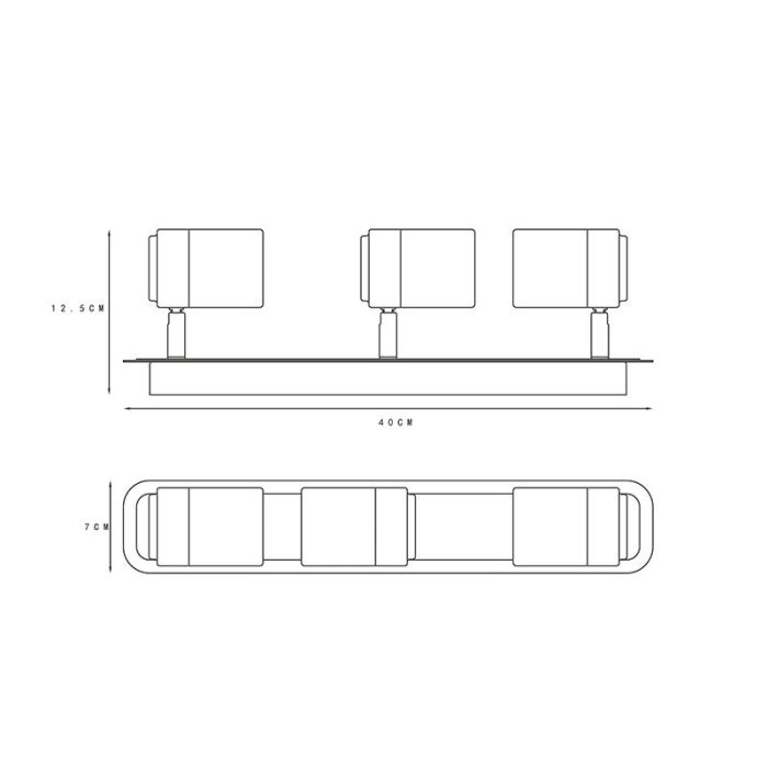 Zwarte moderne plafondlamp, Lennert, metaal, IP44