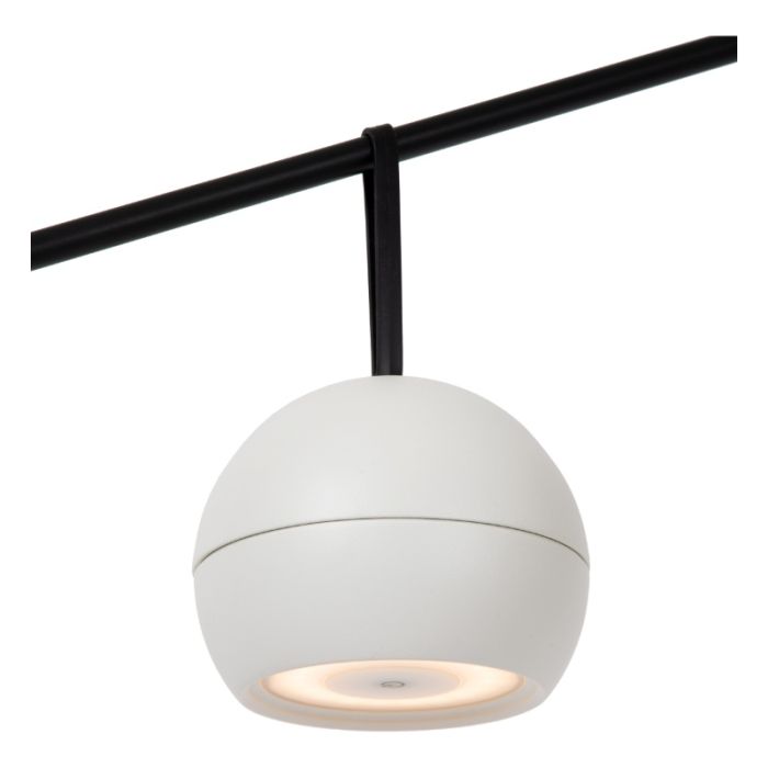 Witte oplaadbare wandlamp modern, Lunex, 2W, 3000K LED, IP54, met schakelaar
