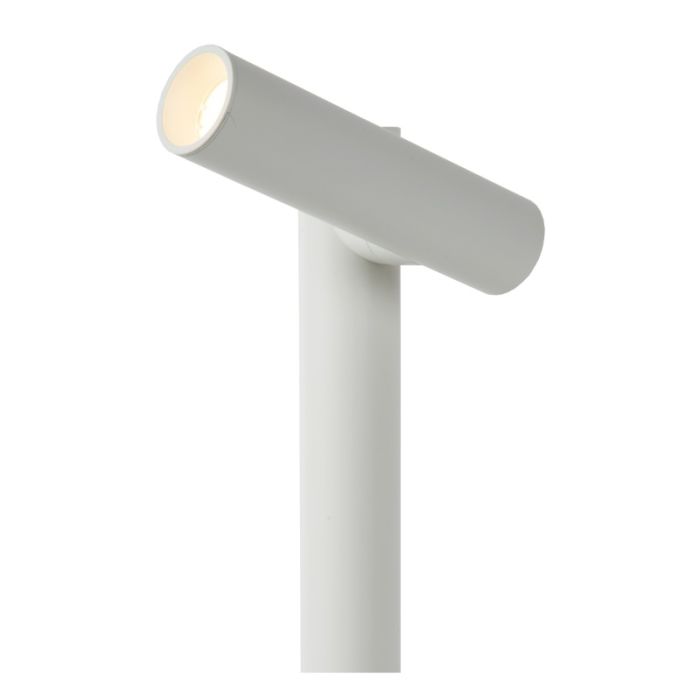 Witte oplaadbare tafellamp modern, Antrim, 2,2W, 2700K LED, IP54, met touchdimmer