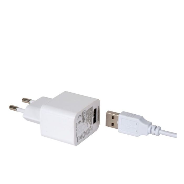 Witte oplaadbare buiten tafellamp modern, Renee, 2,2W, 2700K LED, IP54, met touchdimmer