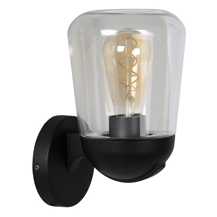 Zwarte buitenlamp klassiek, Tulsa, IP44