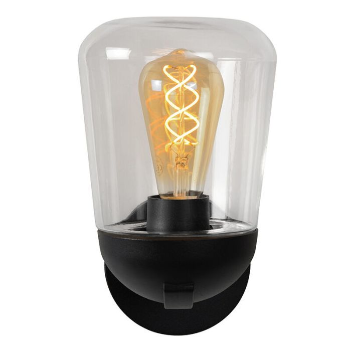Zwarte buitenlamp klassiek, Tulsa, IP44