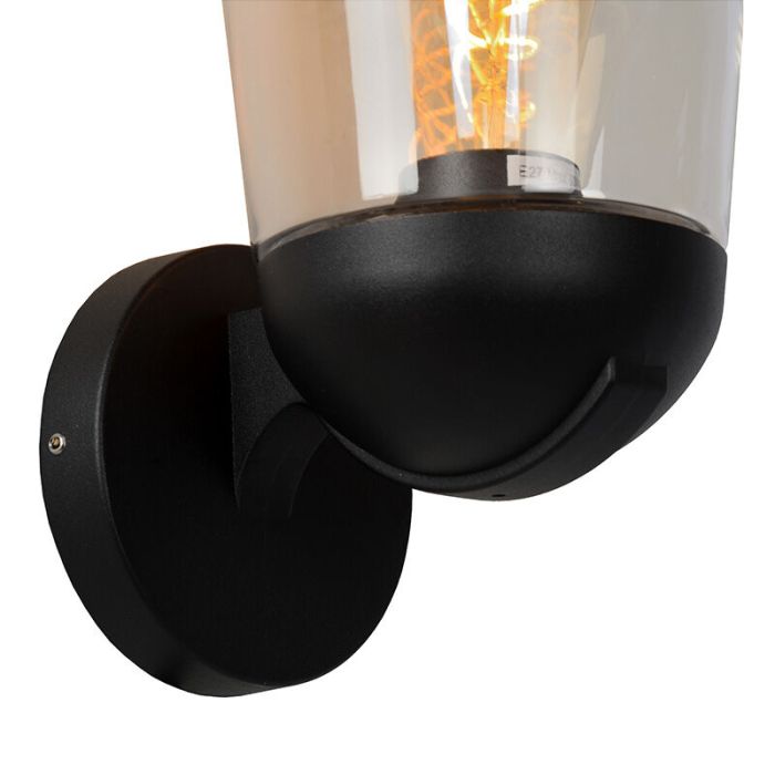 Zwarte buitenlamp klassiek, Tulsa, IP44