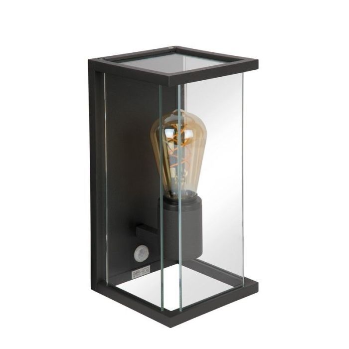 Antraciete buiten wandlamp met bewegingssensor modern, Claire, IP54