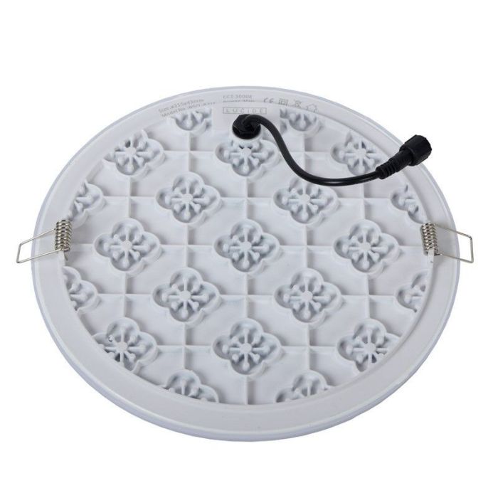 Witte plafonniere Ceres, Rond