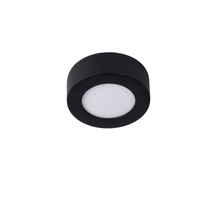 Zwarte plafonniere Brice, aluminium, 8w geintegreerd warm wit LED