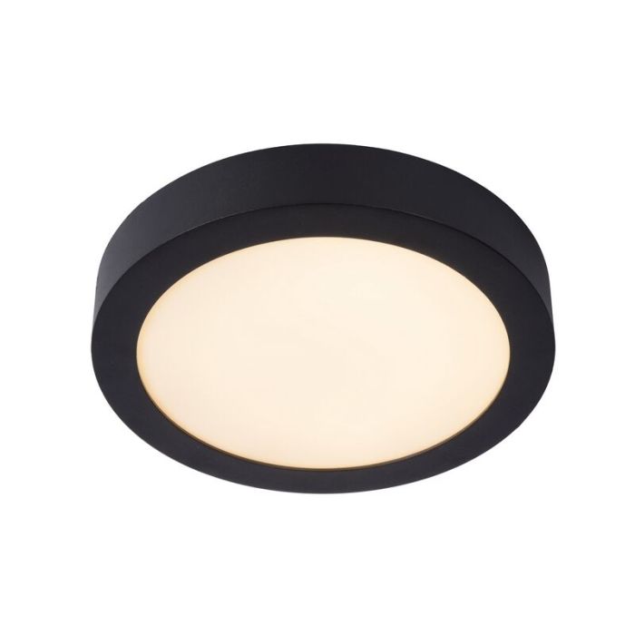 Zwarte plafonniere Brice, aluminium, 15w geintegreerd warm wit LED