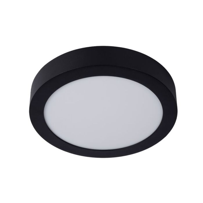 Zwarte plafonniere Brice, aluminium, 15w geintegreerd warm wit LED